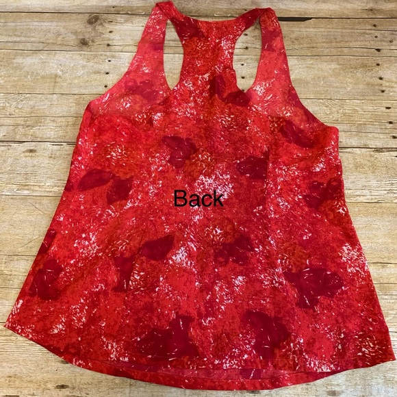 Joie red print silk racerback tank SZ M - Picture 2 of 4